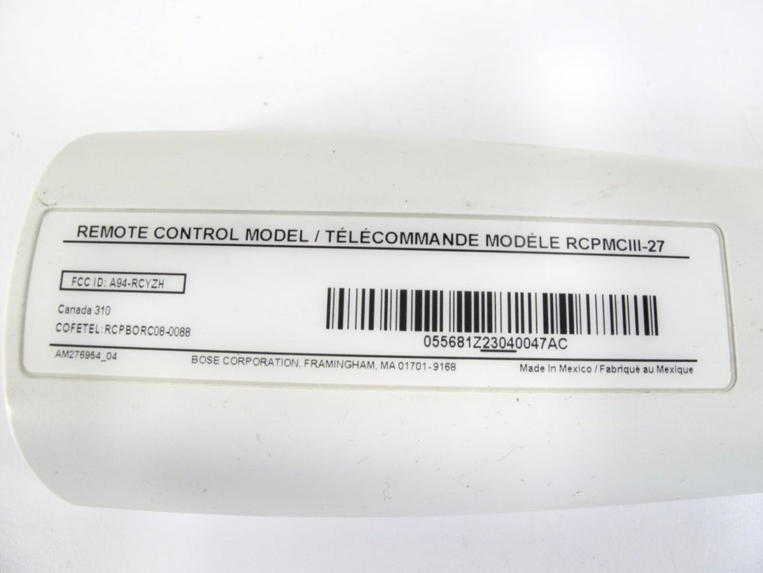 Bose RCPMCIII - 27 Personal Music Center III OEM Remote Control - ZeereeZ