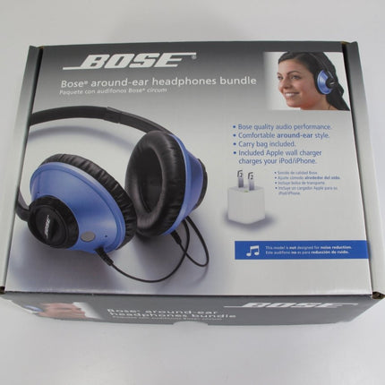 Bose TriPort Blue Glacier On Ear Stereo Headphones New - ZeereeZ