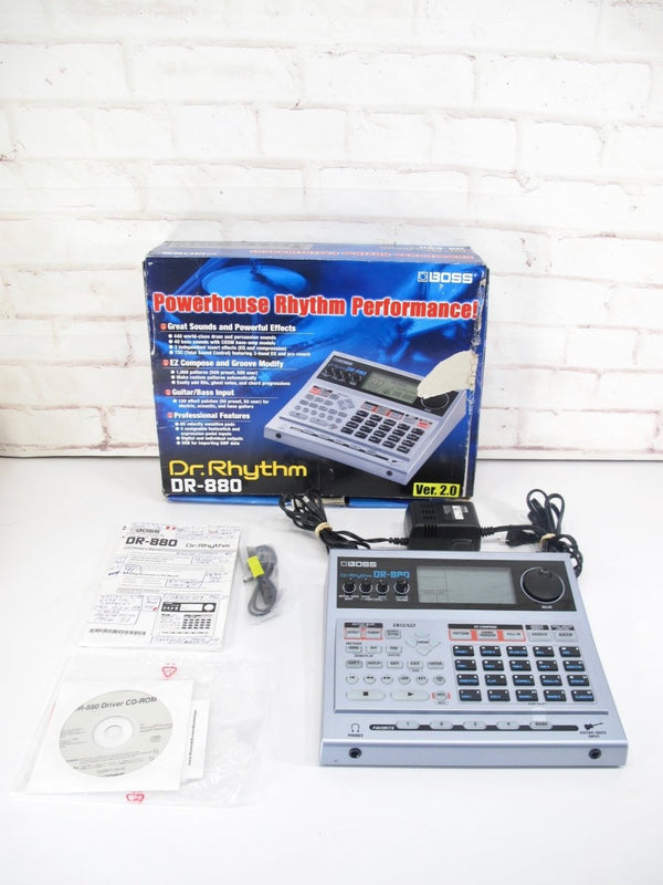 Boss DR - 880 Dr. Rhythm Drum Machine w/ Box & Original Accessories - ZeereeZ