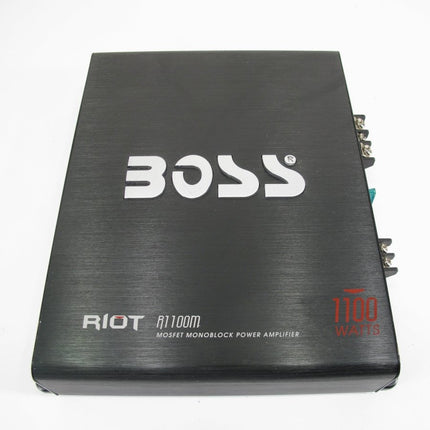 Boss R1100M Riot MOSFET Monoblock 1100 Watt Car Audio Amplifier Black - ZeereeZ