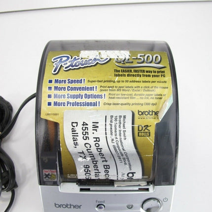 Brother P - Touch QL - 500 Manual - Cut PC Label Printing System - ZeereeZ