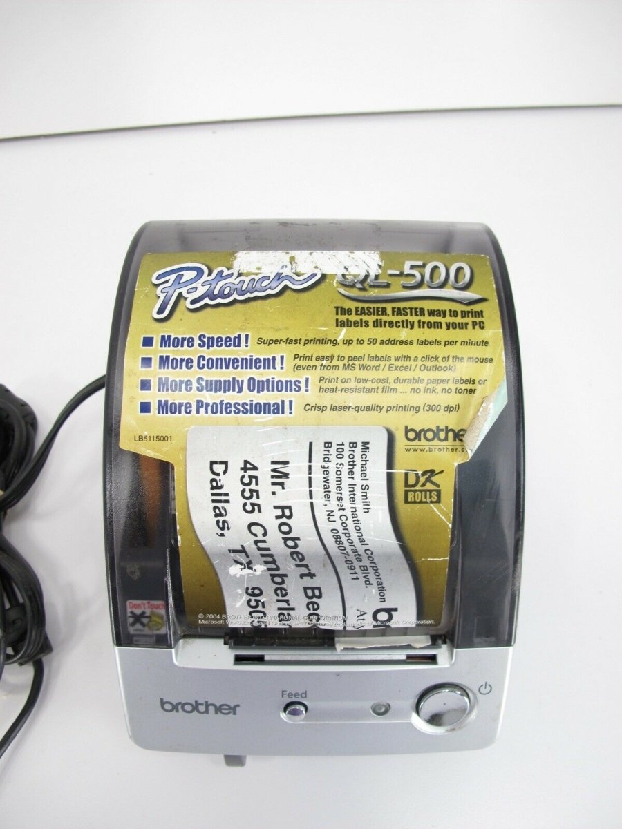 Brother P - Touch QL - 500 Manual - Cut PC Label Printing System - ZeereeZ