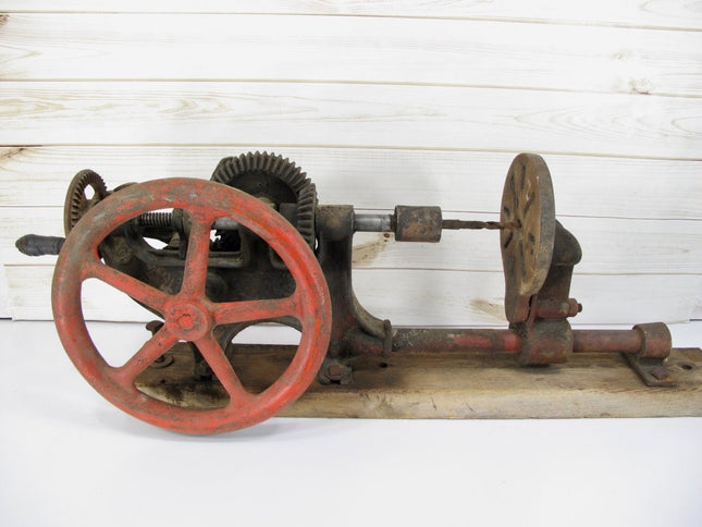 Buffalo Forge No 146 1900s - 1930s Antique / Vintage Post Drill with 13 Inch Wheel - ZeereeZ