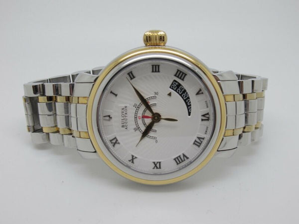 Bulova Accutron Amerigo Swiss Made 26 Jewel Two Tone Automatic Watch Size 6 - ZeereeZ