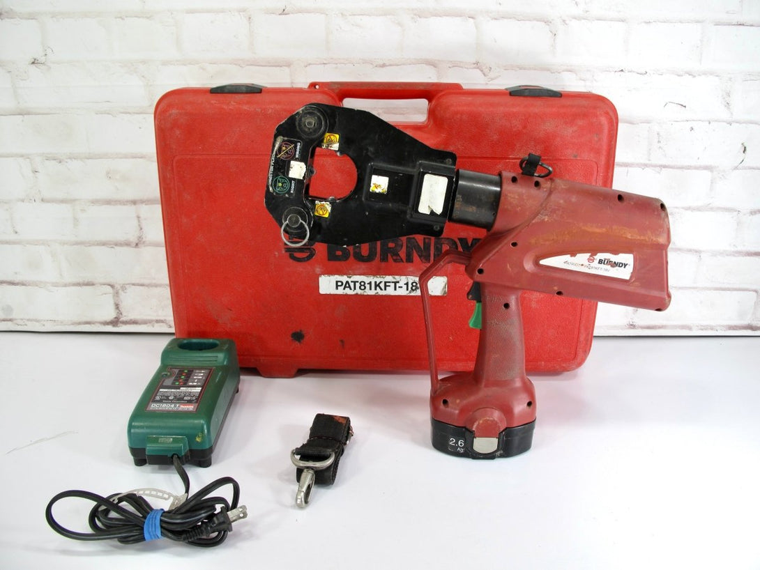 Burndy Condi PAT81KFT - 18V Patriot 18V 4 - Point 6 Ton Hydraulic Crimp Tool - ZeereeZ