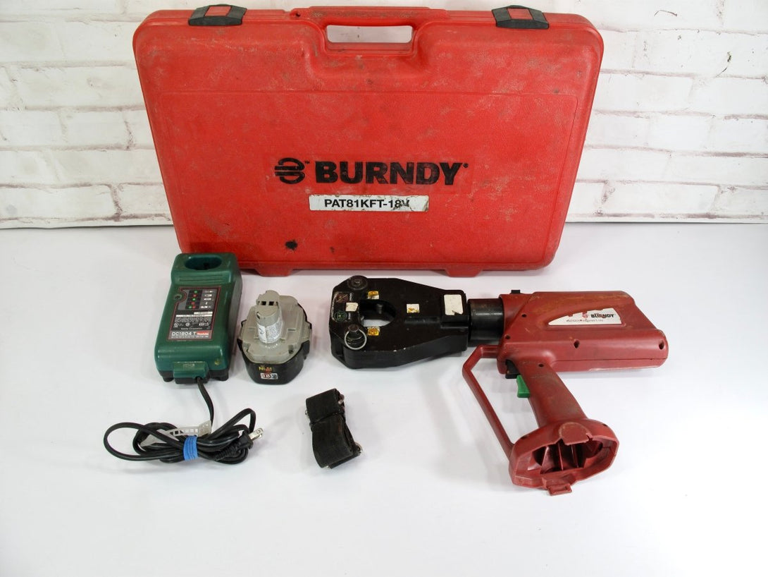 Burndy Condi PAT81KFT - 18V Patriot 18V 4 - Point 6 Ton Hydraulic Crimp Tool - ZeereeZ