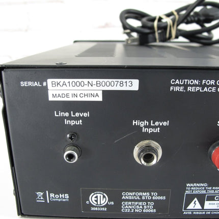 Buttkicker BKA1000 - N 1000W/4ohms 1900W/2ohms Subwoofer and Shaker Amplifier - ZeereeZ