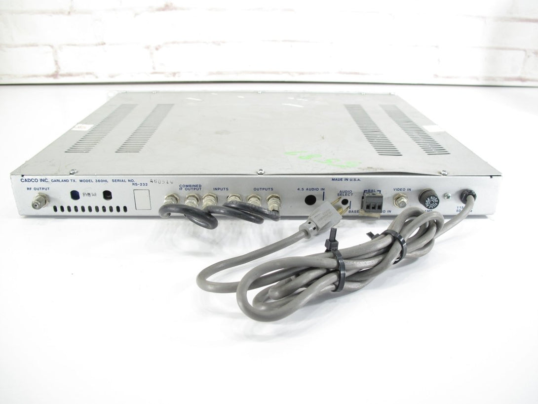 Cadco 360HL Agile Video Modulator Demodulator Rackmount Device - ZeereeZ