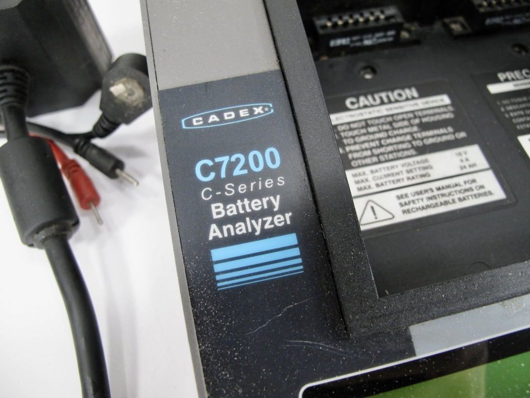 CADEX C7200 Battery Analyzer Charger with 07 - 110 - 0115 Smart Cable - ZeereeZ