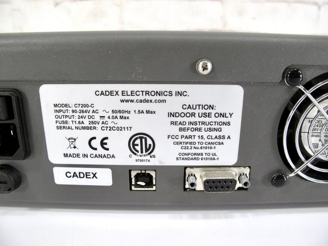 CADEX C7200 Battery Analyzer Charger with 07 - 110 - 0115 Smart Cable - ZeereeZ