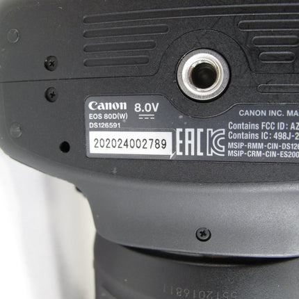Canon EOS 80D 24.2 MP Digital SLR Camera Body w/ Battery & Charger - ZeereeZ