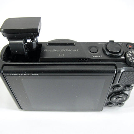 Canon PowerShot SX740 HS 20.3MP 4K Digital Camera 40x Optical Zoom Wi - Fi Black - ZeereeZ