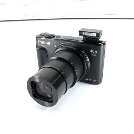 Canon PowerShot SX740 HS 20.3MP 4K Digital Camera 40x Optical Zoom Wi - Fi Black - ZeereeZ