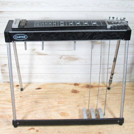 Carter Starter 10 String Steel Guitar 3 Pedal, 4 Lever Black 3x4 - ZeereeZ