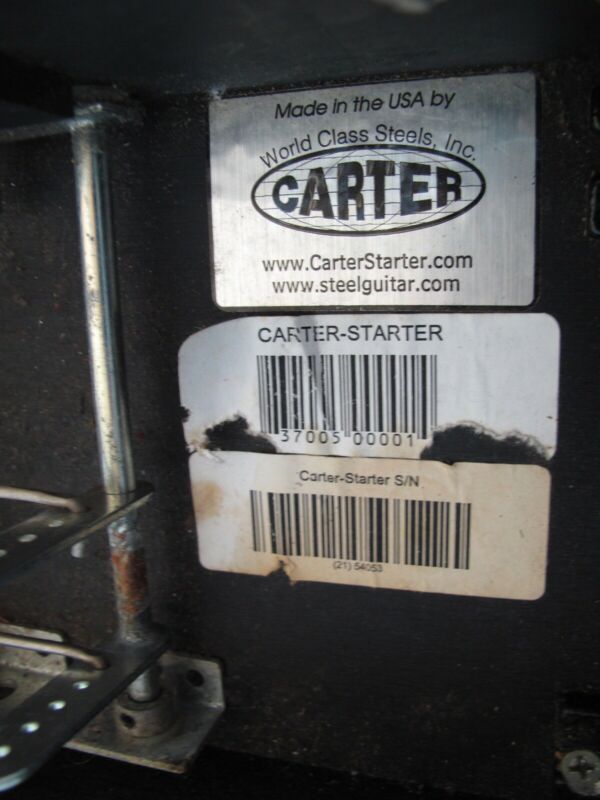 Carter Starter 10 String Steel Guitar 3 Pedal, 4 Lever Black 3x4 - ZeereeZ