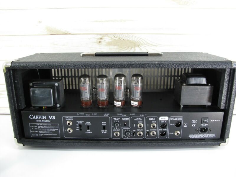 Carvin V3 100 Watt 3 - Channel Guitar Tube Amplifier Head Amp USA - ZeereeZ