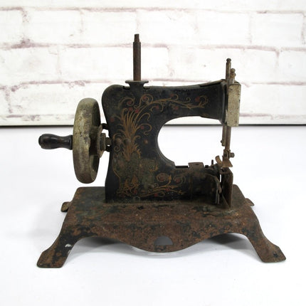 Casige Antique Little Red Riding Hood Miniature 8" Sewing Machine Germany - ZeereeZ