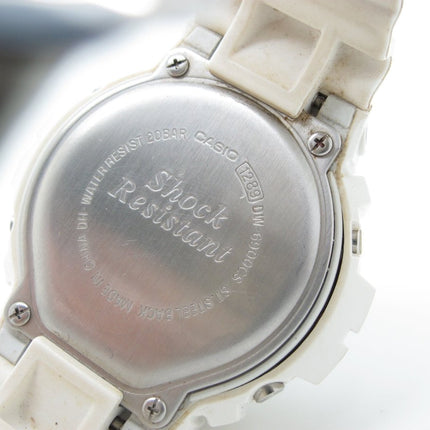 Casio G - Shock DW - 6900CS Classic Digital Watch w/ White Resin Band & Blue Face - ZeereeZ