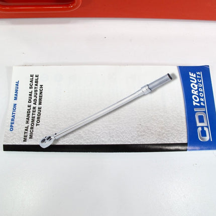 CDI 10005MFRMH 1" Drive 200 - 1000 ft. - lb. 70" Torque Wrench w/ Handle & Case - ZeereeZ