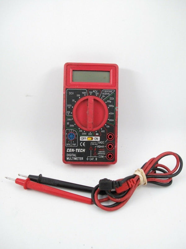 Cen - Tech 7 Funciton Digital Multimeter Tester w/ Leads - ZeereeZ