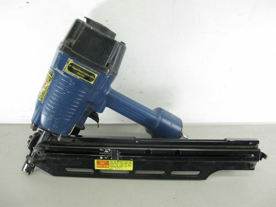 Central Pneumatic 91054 34 Degree Clipped Head Pneumatic Framing Nailer - ZeereeZ