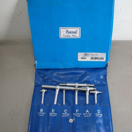Central Tools 6554 1/2" to 2 1/8" Telescoping Gauge Measuring 7 Piece Set - ZeereeZ