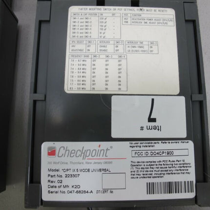 Checkpoint C/PT VII Antitheft Security Deactivator Pad Power Supply - Lot of 4 - ZeereeZ