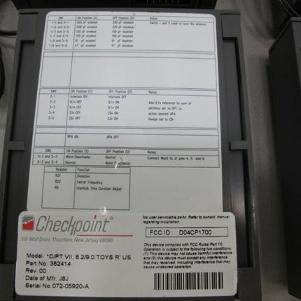 Checkpoint C/PT VII Antitheft Security Deactivator Pad Power Supply - Lot of 4 - ZeereeZ