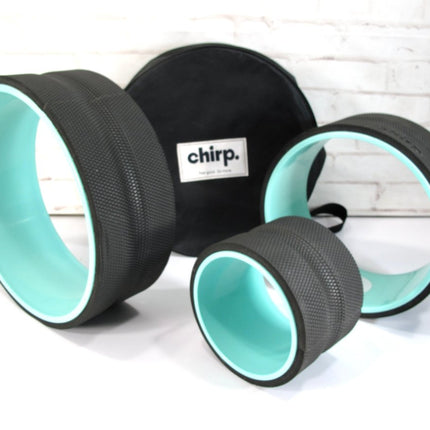 Chirp Wheel+ Back & Muscle Pain 3 Pk 6", 10", 12" Yoga Wheel Set - ZeereeZ