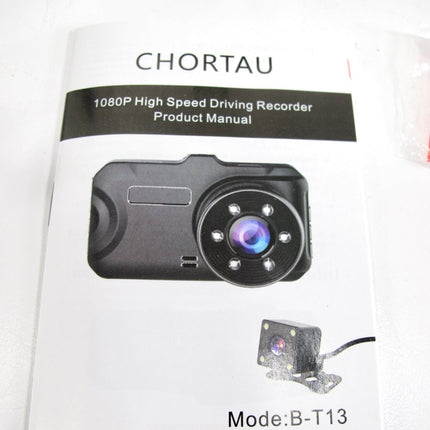 CHORTAU 3 inch Front and Rear Dash Cam HD 170° Wide Angle with Night Vision - ZeereeZ