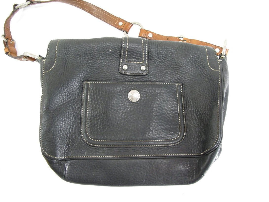 Coach Chelsea F10893 Black Pebbled Leather Shoulder Bag - ZeereeZ