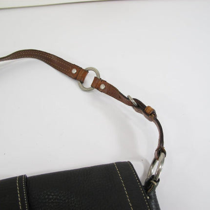 Coach Chelsea F10893 Black Pebbled Leather Shoulder Bag - ZeereeZ