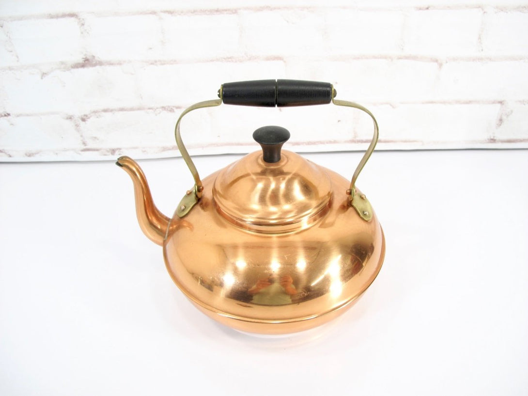 Copral 8 Inch Copper Tea Kettle with Lid Made in Portugal - ZeereeZ