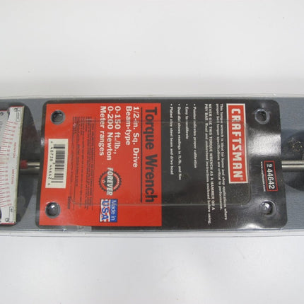 Craftsman 1/2 - in. Dr. Beam Style Torque Wrench, 0 - 150 ft. lbs. 944642 - ZeereeZ