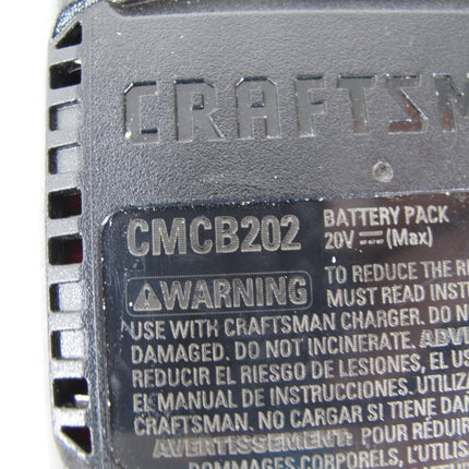 Craftsman CMCB202 V20 2Ah Lithium Ion Battery Genuine OEM - ZeereeZ