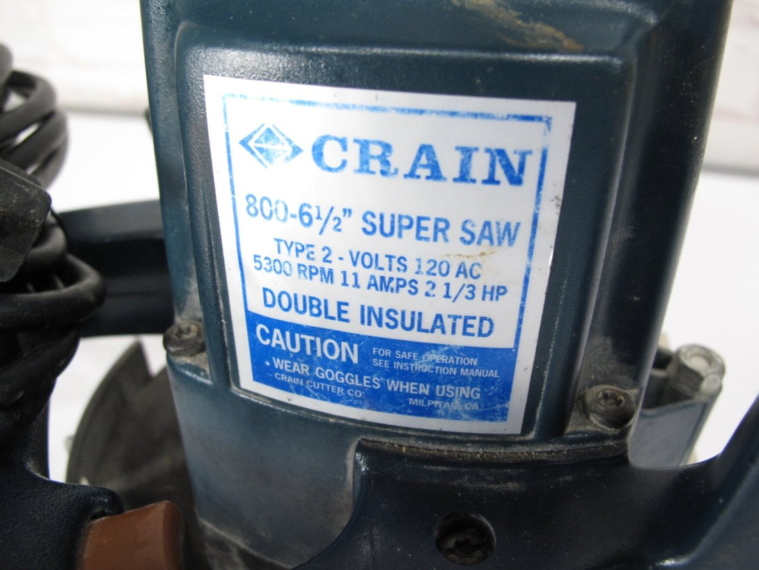 Crain 800 6 1/2" Type 2 Super Saw Type 1 Undercut Corded Jam Trim Saw - ZeereeZ
