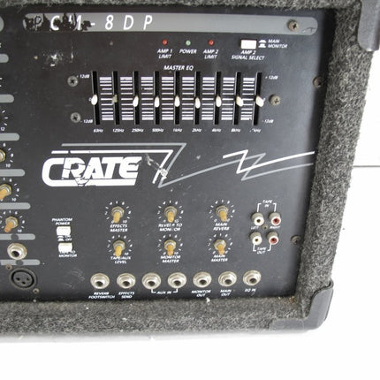 Crate PCM - 8DP 8 channel 200W Powered PA Mixer Head w/ Effects/ Phantom Power - ZeereeZ
