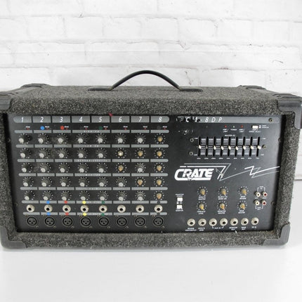 Crate PCM - 8DP 8 channel 200W Powered PA Mixer Head w/ Effects/ Phantom Power - ZeereeZ