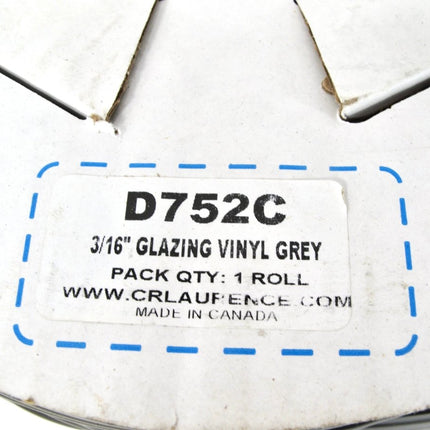 CRL D752C Gray Glazing Vinyl for 3/16" Glass Thickness 2 Partial Rolls - ZeereeZ