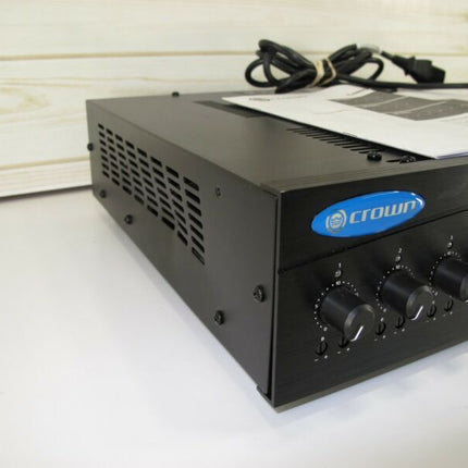 Crown 1160MA 4 Channel Mixer Amplifier 160 Watt Install Amp Mic Line CD 4/8 Ohm - ZeereeZ