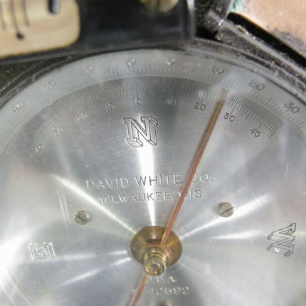 David White Vintage 1940s 1950s 3 1/2 - 8 Inch Early Transit Level w/ Case - ZeereeZ