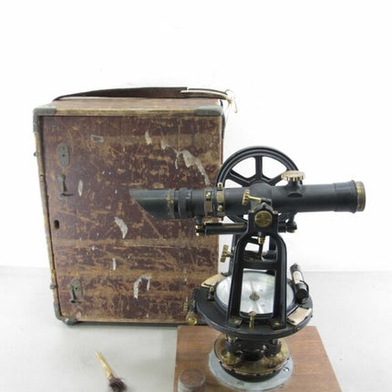 David White Vintage 1940s 1950s 3 1/2 - 8 Inch Early Transit Level w/ Case - ZeereeZ