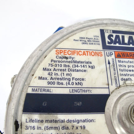 DBI Sala 3403402 50' Sealed Self Retracting Lifeline with Winch - ZeereeZ