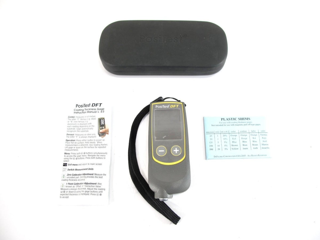 Defelsko Positest DFT Dual Steel and Aluminum Thickness Gauge 0 - 40 Mils FNF  - ZeereeZ