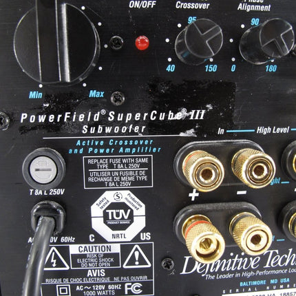 Definitive PowerField SuperCube III Powered Subwoofer - ZeereeZ