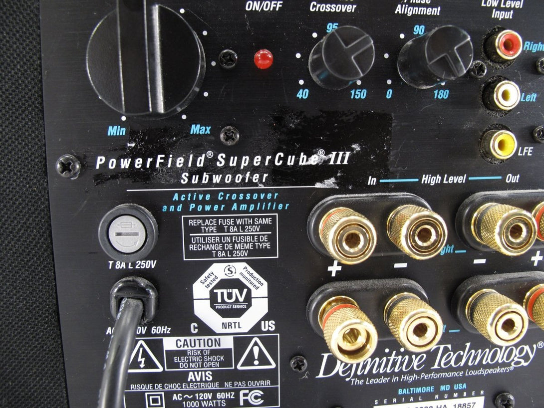 Definitive PowerField SuperCube III Powered Subwoofer - ZeereeZ