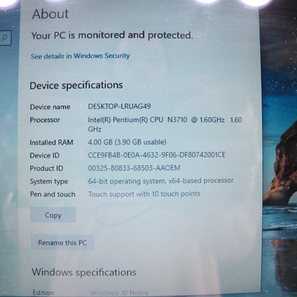 Dell Inspiron P25T 11" 2 - IN - 1 4GB RAM 500GB HDD Windows 10 Touch Tablet Laptop - ZeereeZ