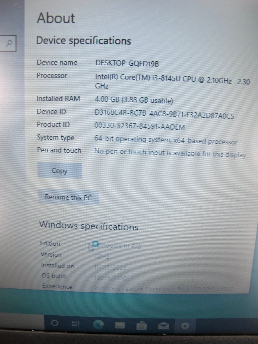 Dell Latitude 3500 i3 2.10GHZ 4GB 500GB HDD Windows 10 Pro Laptop Computer - ZeereeZ