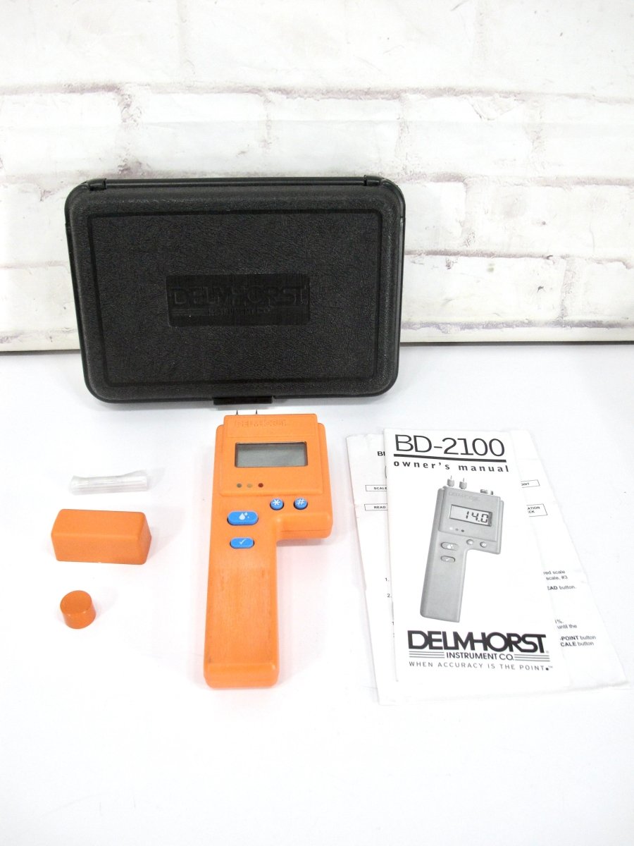 Delmhorst BD - 2100 Digital Pin - Type Moisture Meter & 21 - E Electrode With Case - ZeereeZ