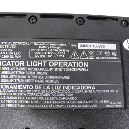 Deltran Battery Tender 12V 6V 1.25A Battery Charger Maintainer - ZeereeZ